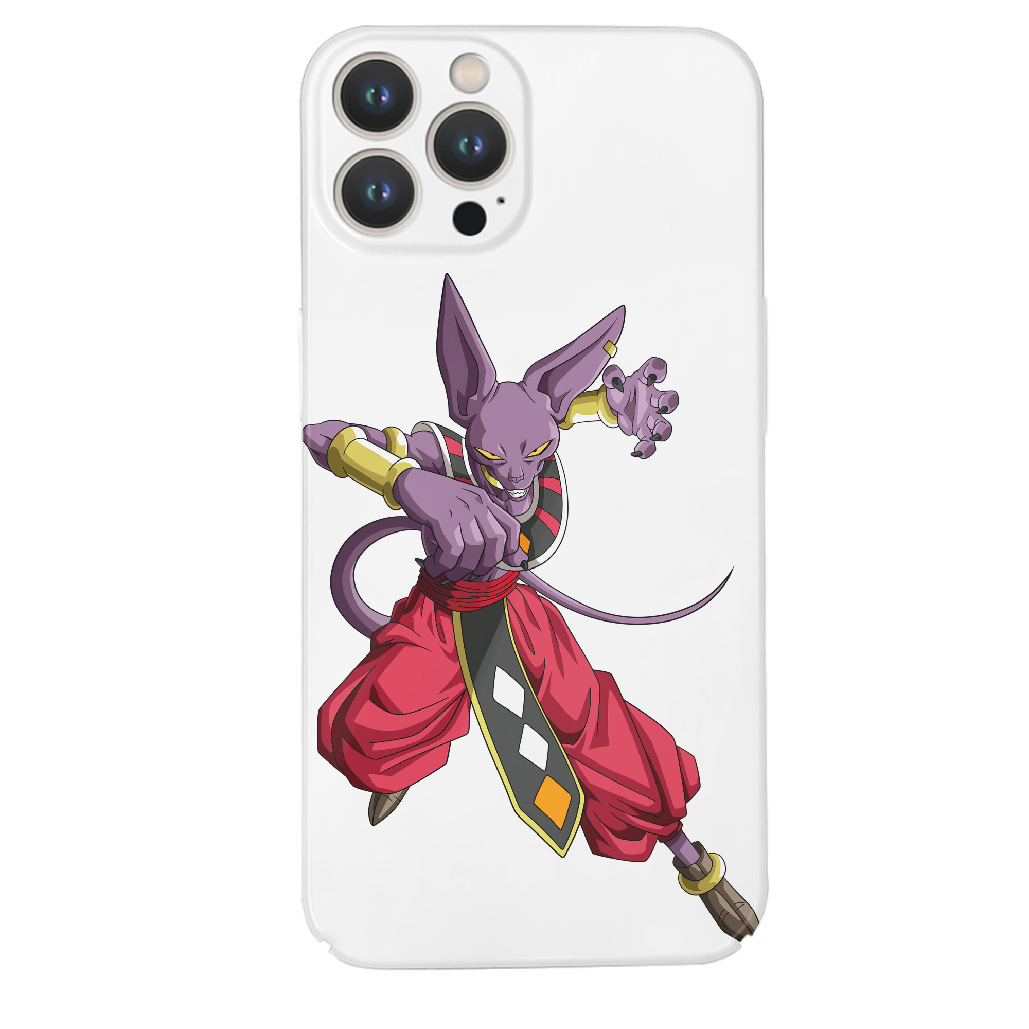 （画像用） ドラゴンボール ビルス 破壊神ビルス DRAGON BALL Beerus Birusu 【iPhone 14シリーズ対応】ハードケース